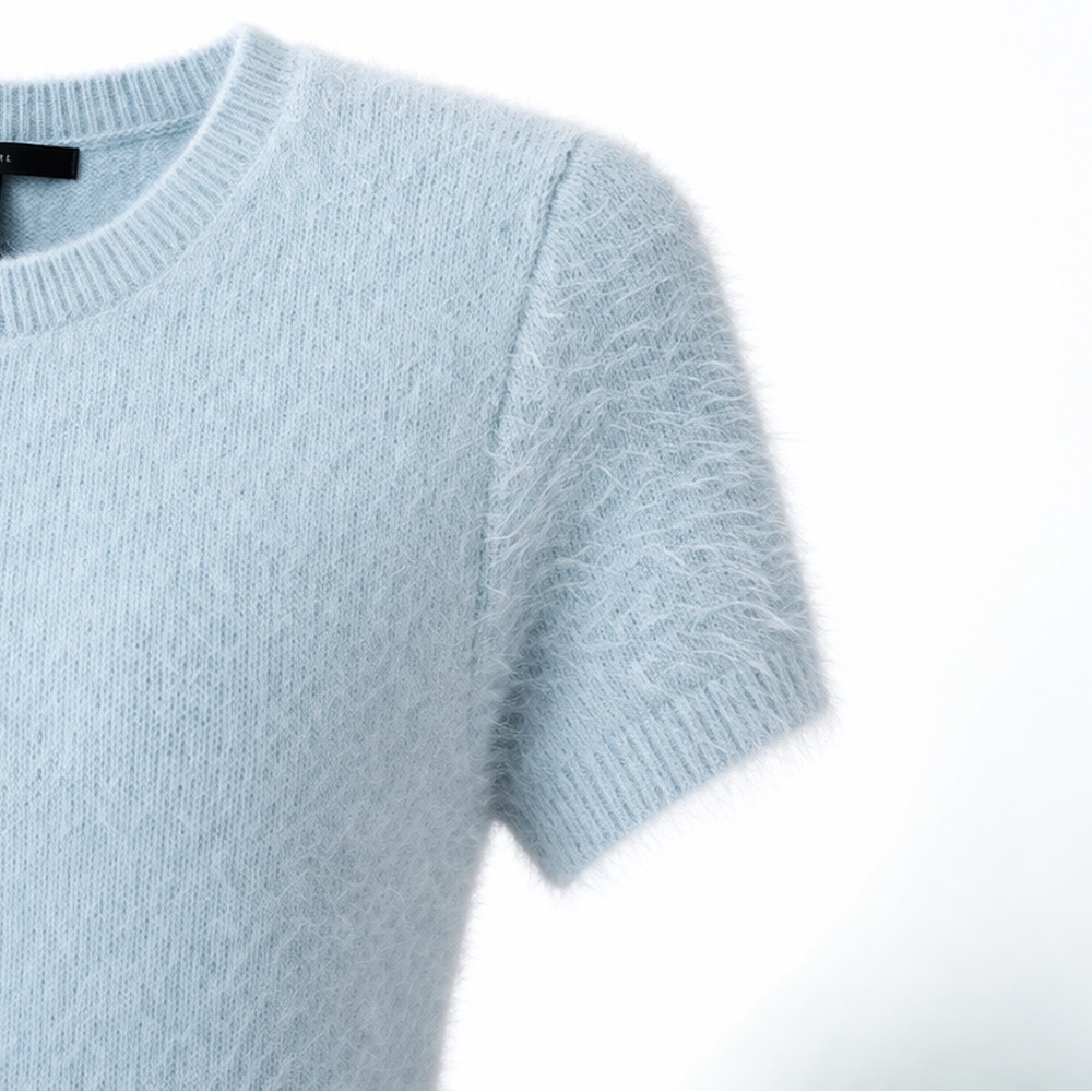 Forever 21 Fuzzy Baby Blue Sweater Dress | Women's Size Small - Picture 4 of 5